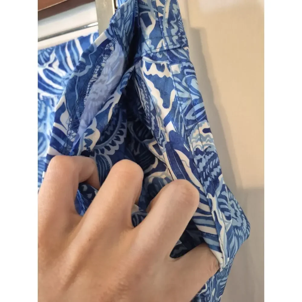 RipSkirt Hawaii Length 3 Wrap Skirt Large Happy Blues New w/Tags